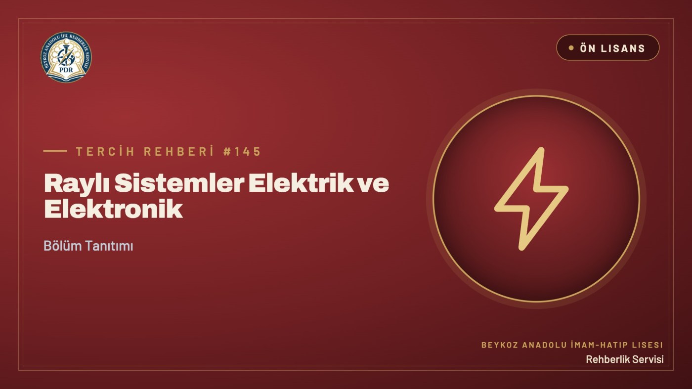 Raylı Sistemler Elektrik ve Elektronik önlisans programı tanıtım kapağı