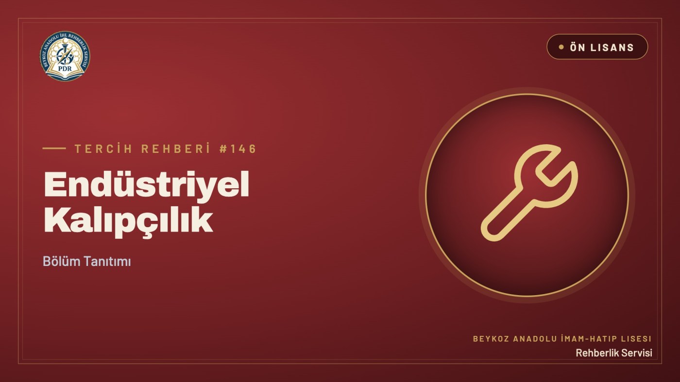 Endüstriyel Kalıpçılık önlisans programı tanıtım kapağı