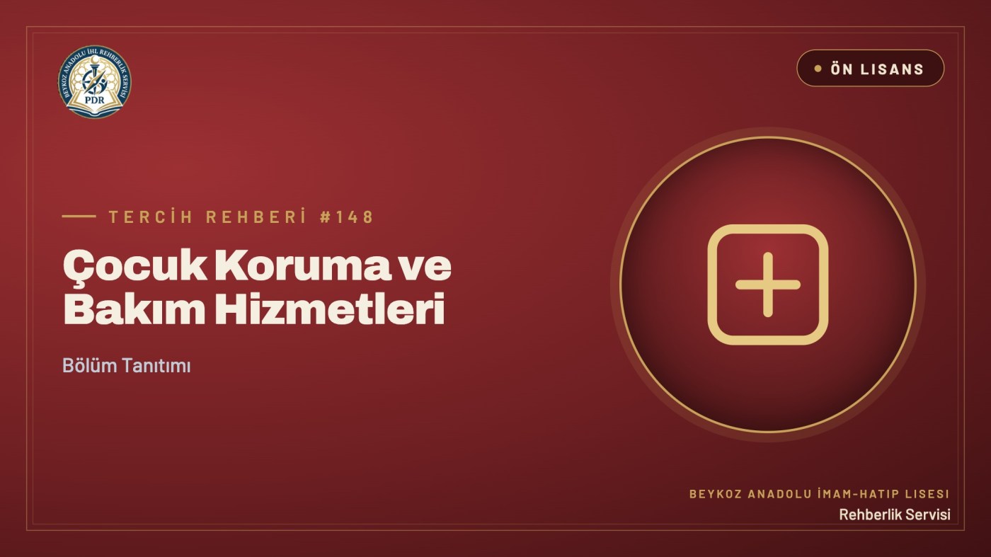 Çocuk Koruma ve Bakım Hizmetleri önlisans programı tanıtım kapağı