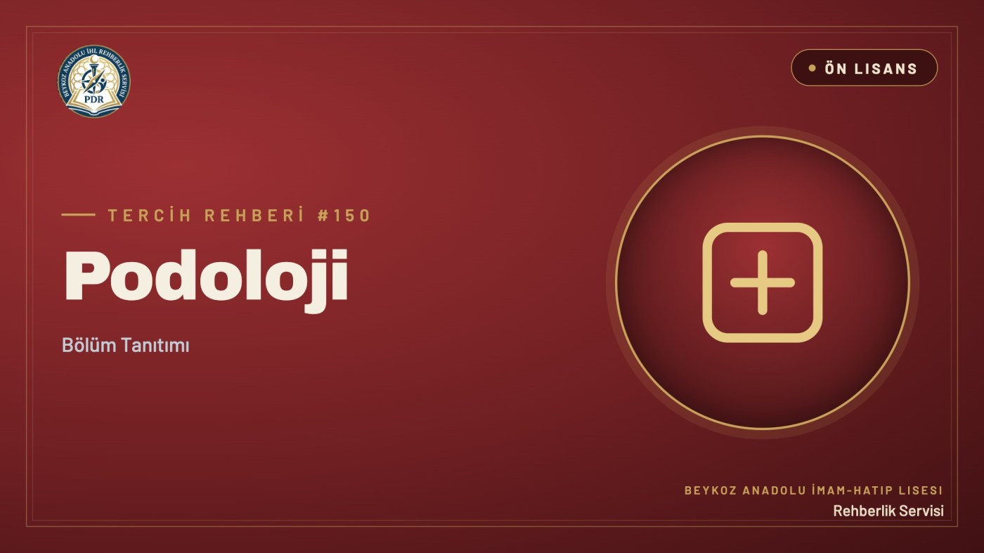 Podoloji önlisans programı tanıtım kapağı