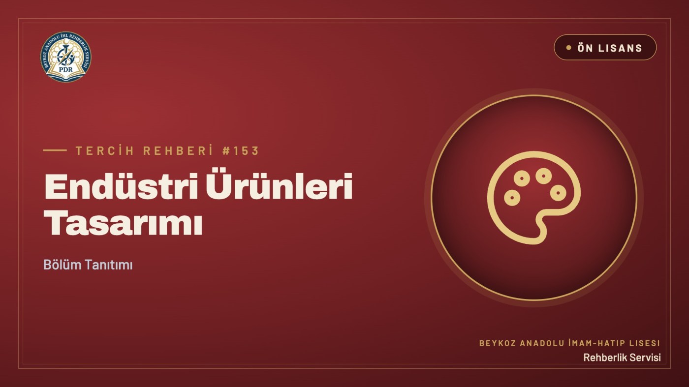 Endüstri Ürünleri Tasarımı önlisans programı tanıtım kapağı