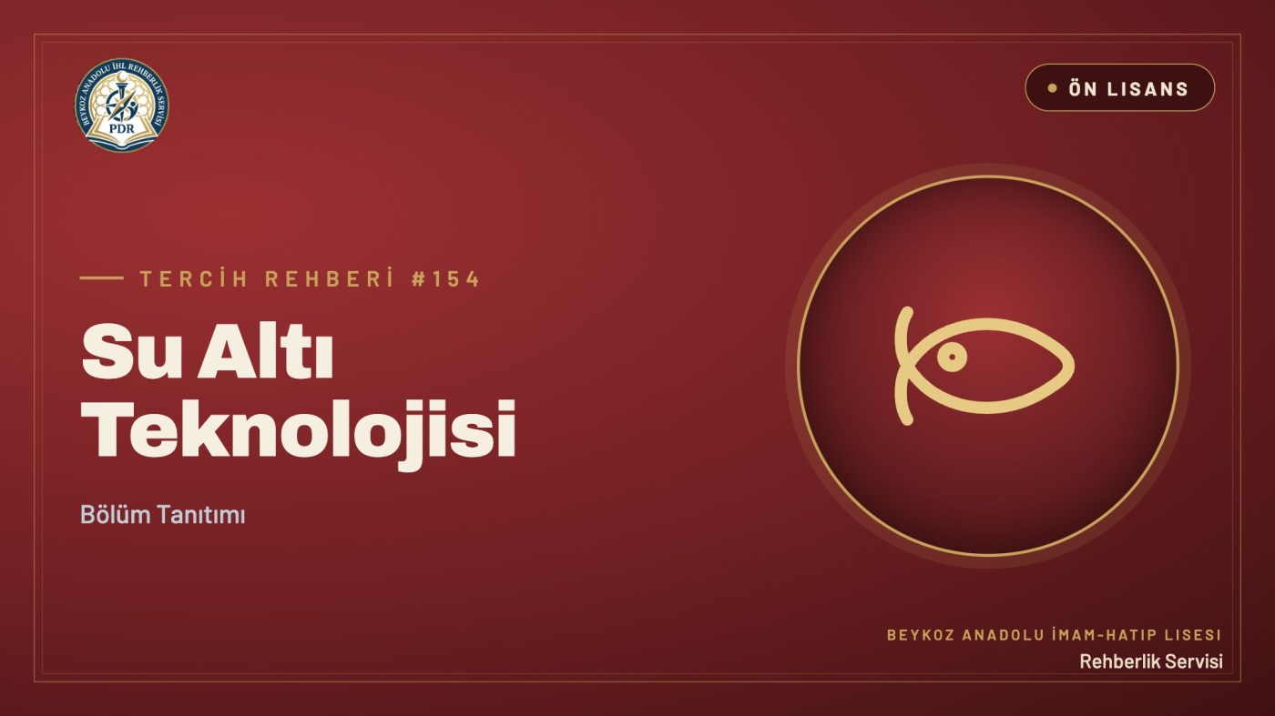 Su Altı Teknolojisi önlisans programı tanıtım kapağı