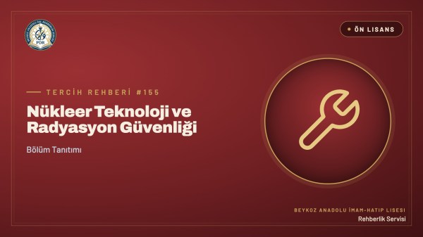 Nükleer Teknoloji ve Radyasyon Güvenliği önlisans programı tanıtım kapağı
