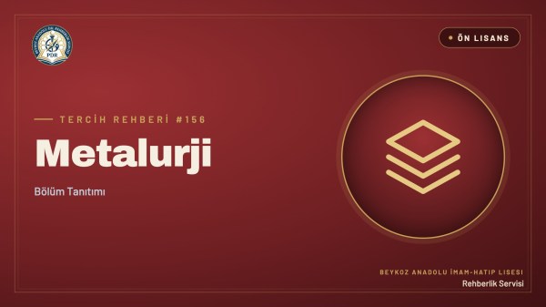 Metalurji önlisans programı tanıtım kapağı