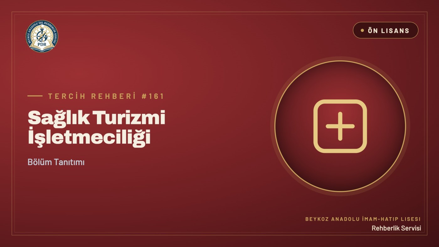 Sağlık Turizmi İşletmeciliği önlisans programı tanıtım kapağı