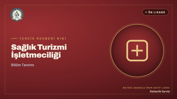 Sağlık Turizmi İşletmeciliği önlisans programı tanıtım kapağı