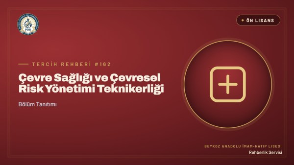 Çevre Sağlığı ve Çevresel Risk Yönetimi Teknikerliği önlisans programı tanıtım kapağı