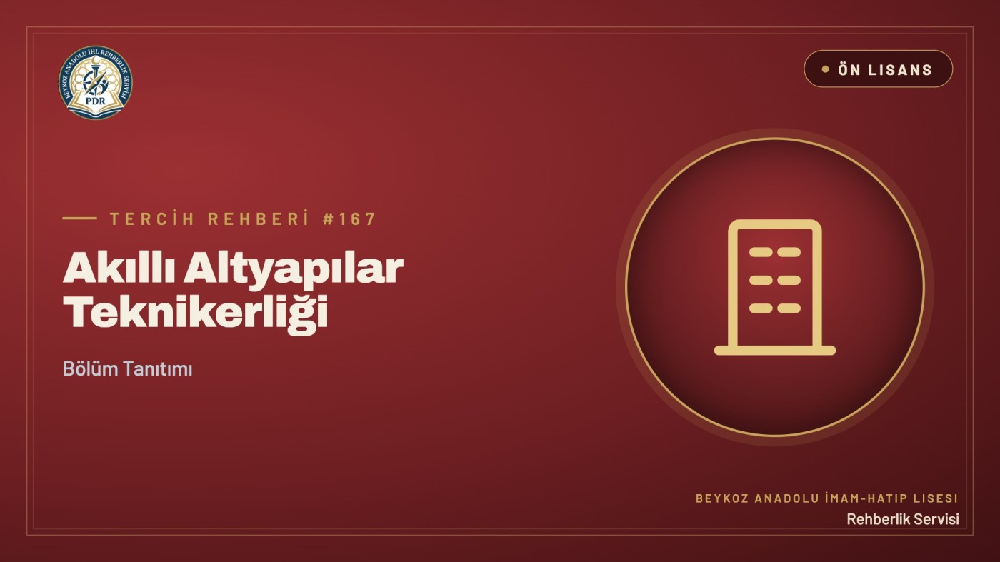Akıllı Altyapılar Teknikerliği önlisans programı tanıtım kapağı