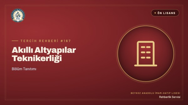 Akıllı Altyapılar Teknikerliği önlisans programı tanıtım kapağı