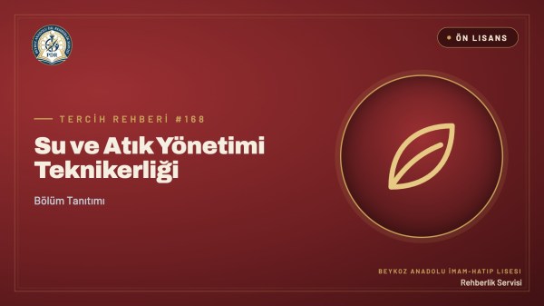 Su ve Atık Yönetimi Teknikerliği önlisans programı tanıtım kapağı