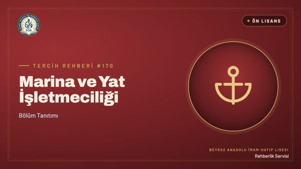 Marina ve Yat İşletmeciliği önlisans programı tanıtım kapağı
