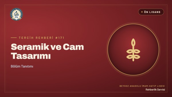 Seramik ve Cam Tasarımı önlisans programı tanıtım kapağı
