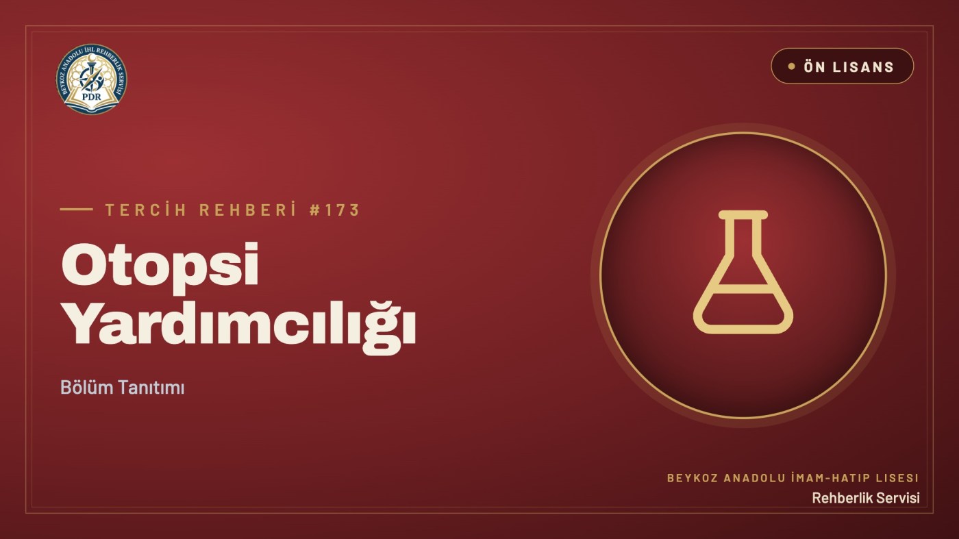 Otopsi Yardımcılığı önlisans programı tanıtım kapağı