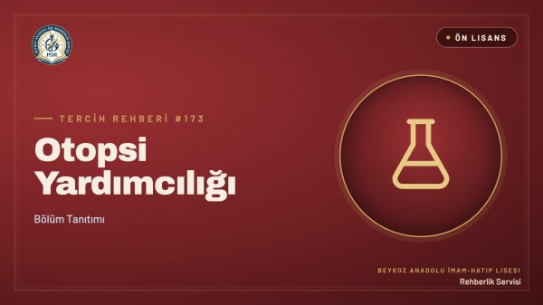 Otopsi Yardımcılığı önlisans programı tanıtım kapağı