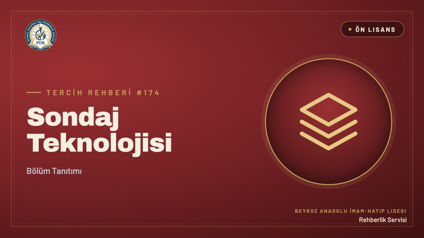 Sondaj Teknolojisi önlisans programı tanıtım kapağı