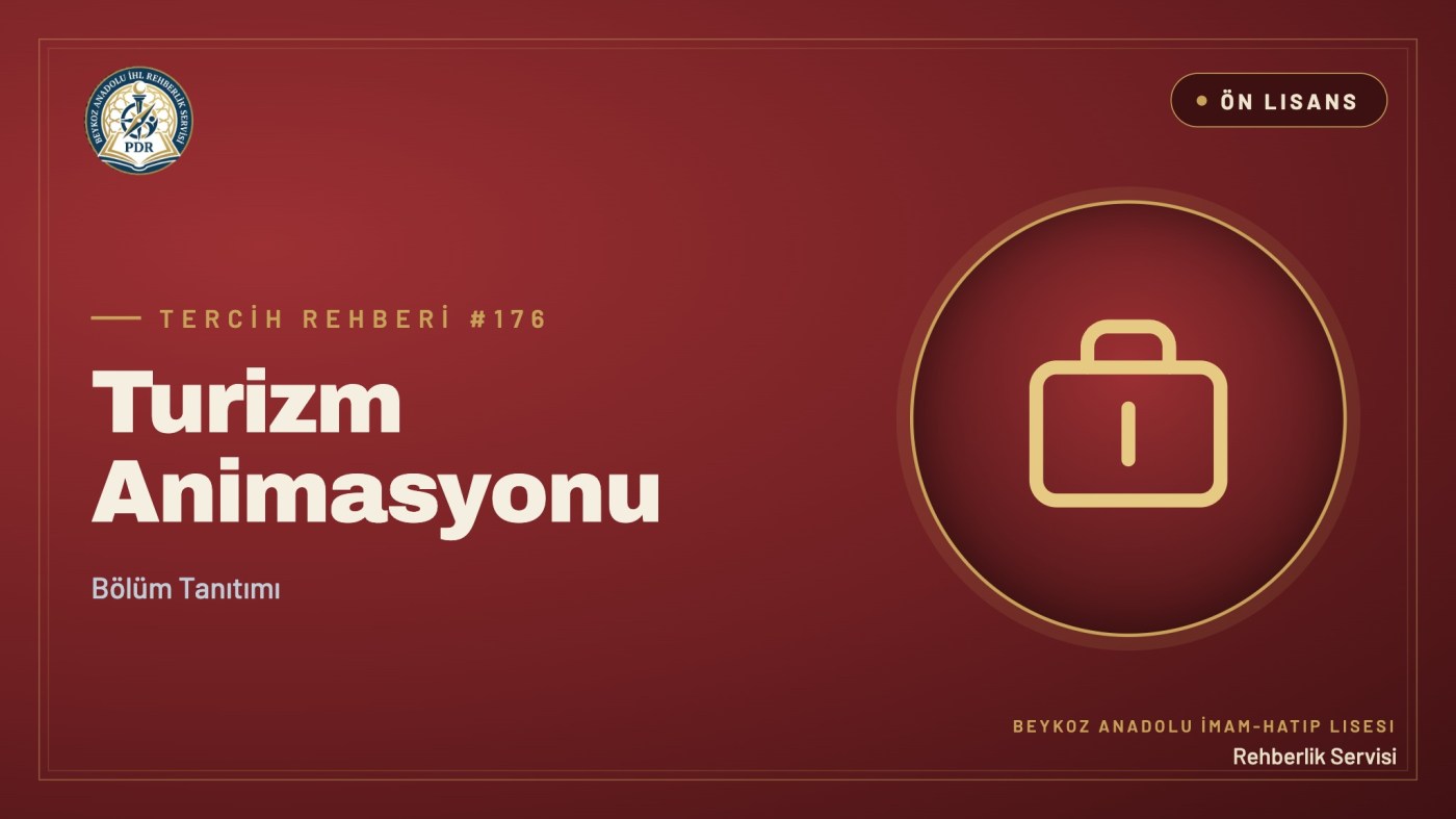 Turizm Animasyonu önlisans programı tanıtım kapağı
