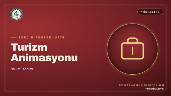 Turizm Animasyonu önlisans programı tanıtım kapağı