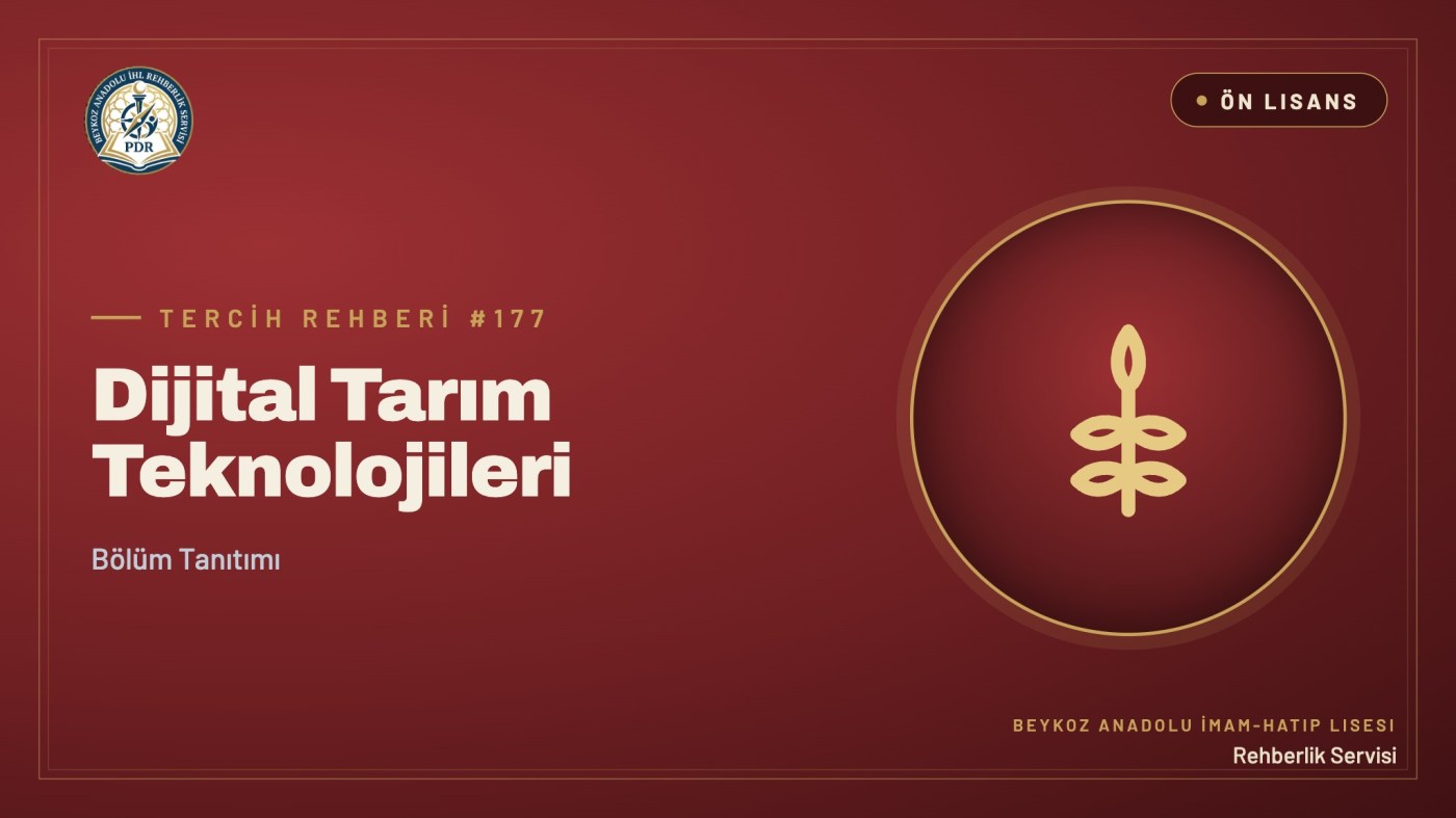 Dijital Tarım Teknolojileri önlisans programı tanıtım kapağı