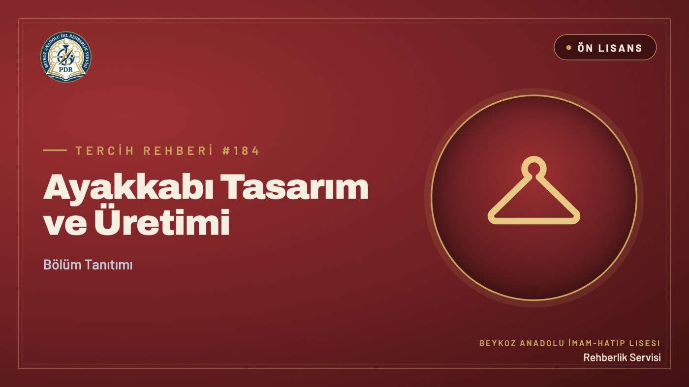 Ayakkabı Tasarım ve Üretimi önlisans programı tanıtım kapağı