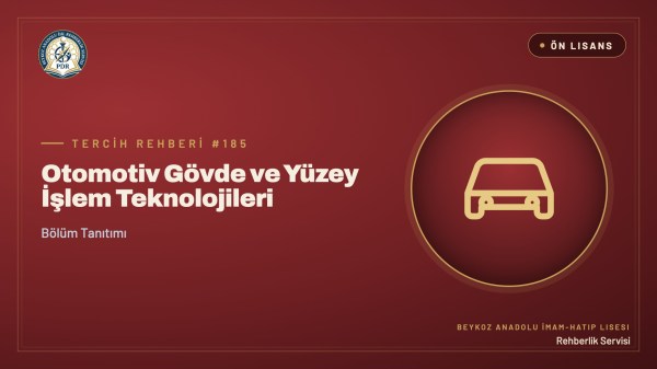 Otomotiv Gövde ve Yüzey İşlem Teknolojileri önlisans programı tanıtım kapağı