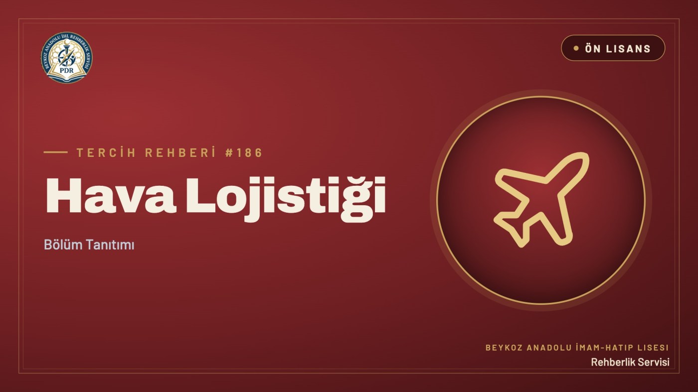 Hava Lojistiği önlisans programı tanıtım kapağı