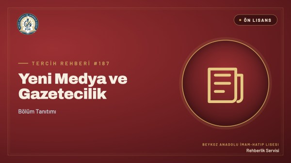 Yeni Medya ve Gazetecilik önlisans programı tanıtım kapağı