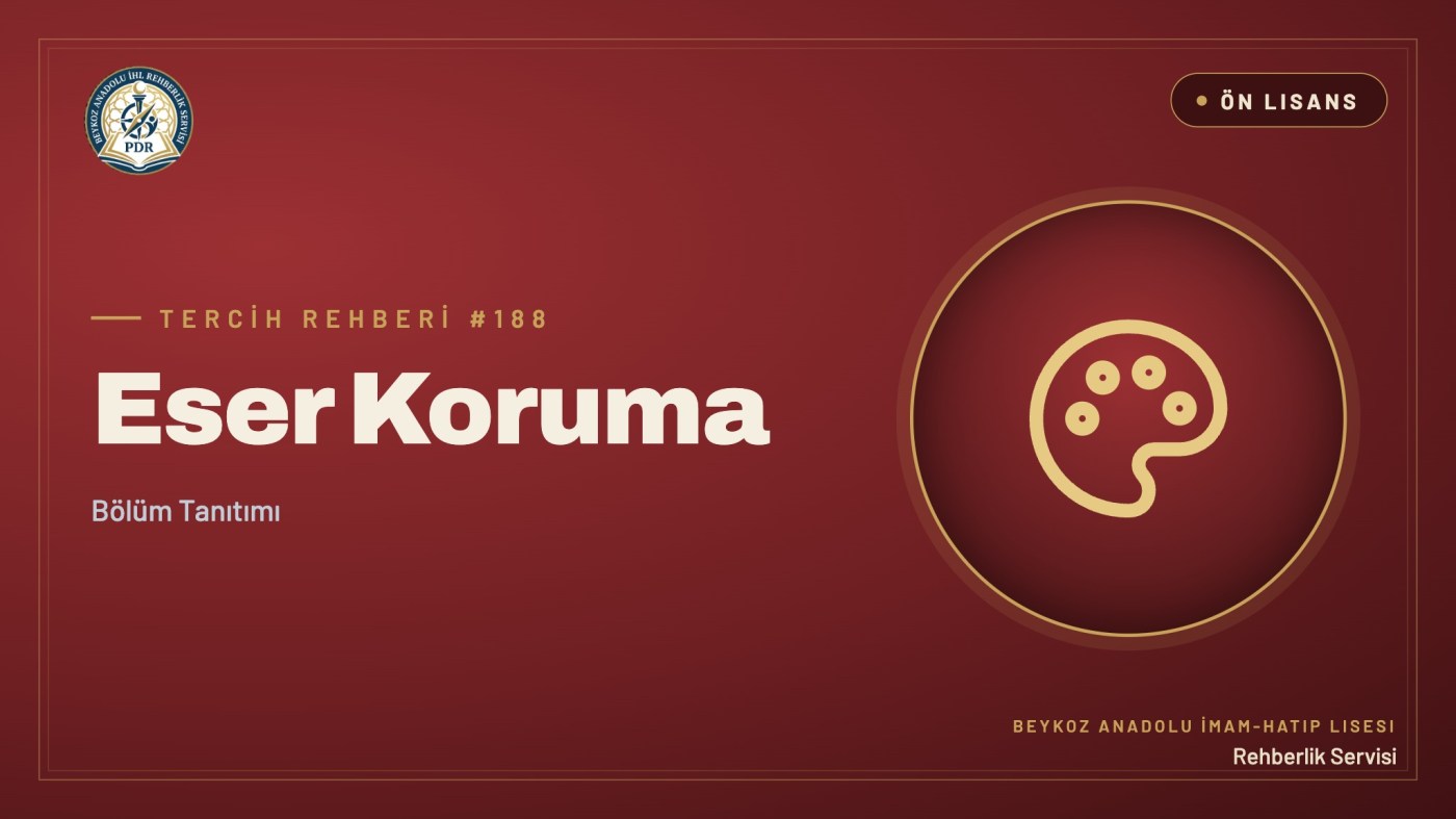 Eser Koruma önlisans programı tanıtım kapağı