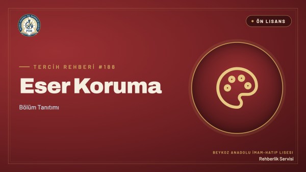 Eser Koruma önlisans programı tanıtım kapağı