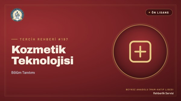Kozmetik Teknolojisi önlisans programı tanıtım kapağı