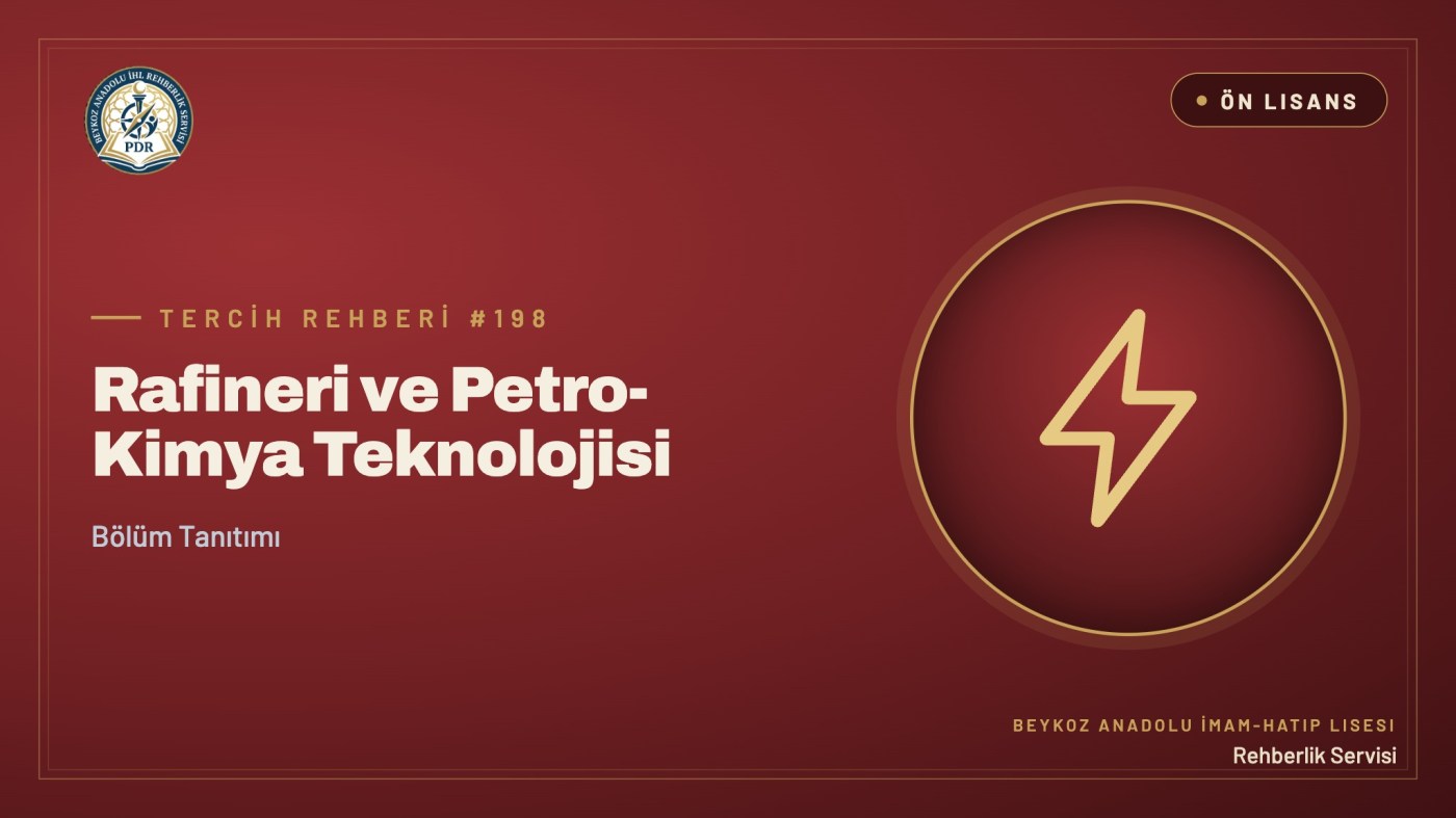 Rafineri ve Petro-Kimya Teknolojisi önlisans programı tanıtım kapağı