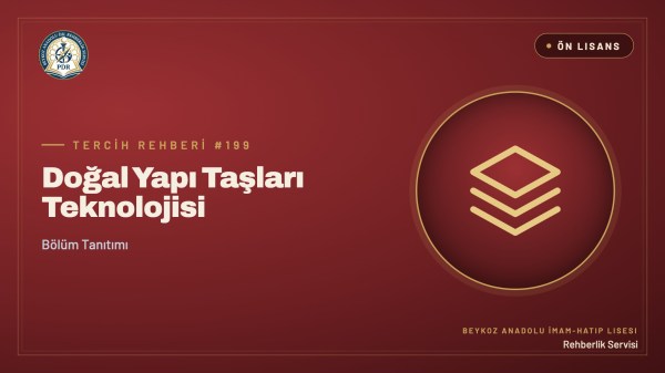 Doğal Yapı Taşları Teknolojisi önlisans programı tanıtım kapağı