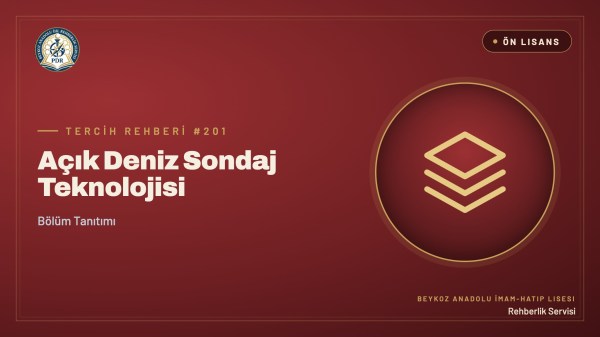 Açık Deniz Sondaj Teknolojisi önlisans programı tanıtım kapağı