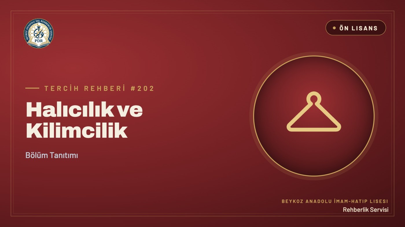 Halıcılık ve Kilimcilik önlisans programı tanıtım kapağı