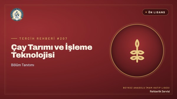 Çay Tarımı ve İşleme Teknolojisi önlisans programı tanıtım kapağı