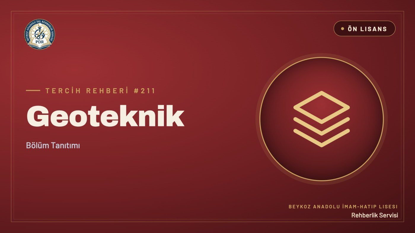 Geoteknik önlisans programı tanıtım kapağı