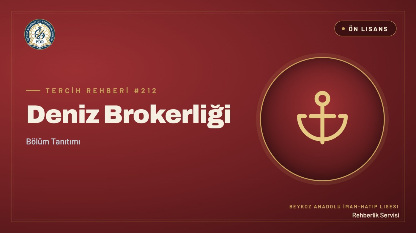 Deniz Brokerliği önlisans programı tanıtım kapağı