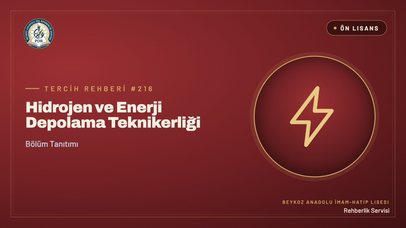 Hidrojen ve Enerji Depolama Teknikerliği önlisans programı tanıtım kapağı