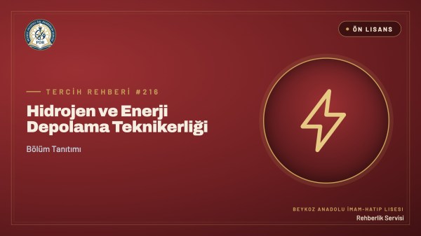 Hidrojen ve Enerji Depolama Teknikerliği önlisans programı tanıtım kapağı
