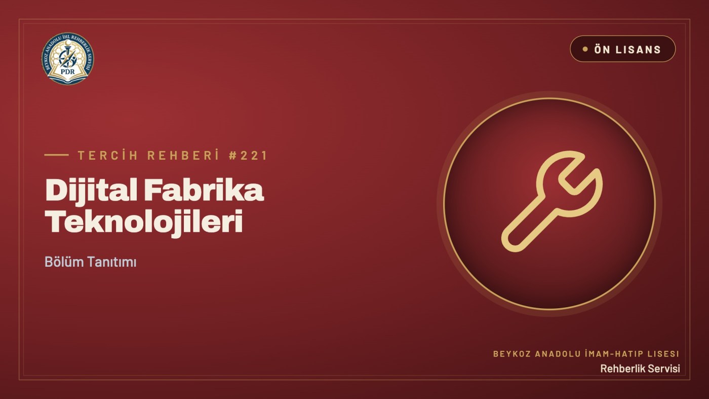 Dijital Fabrika Teknolojileri önlisans programı tanıtım kapağı