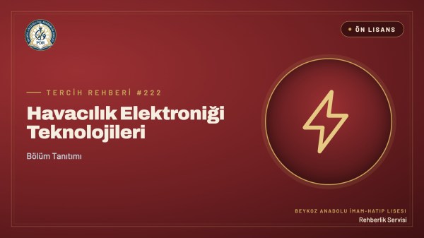 Havacılık Elektroniği Teknolojileri önlisans programı tanıtım kapağı