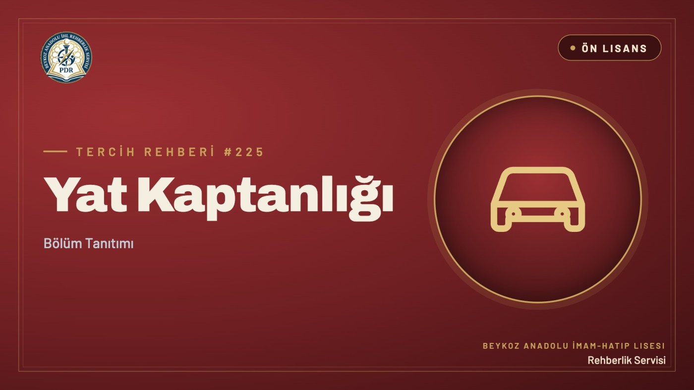Yat Kaptanlığı önlisans programı tanıtım kapağı