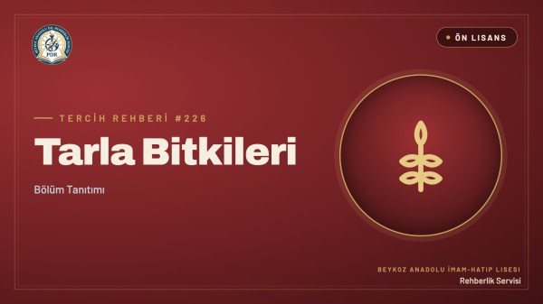 Tarla Bitkileri önlisans programı tanıtım kapağı