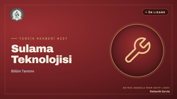 Sulama Teknolojisi önlisans programı tanıtım kapağı