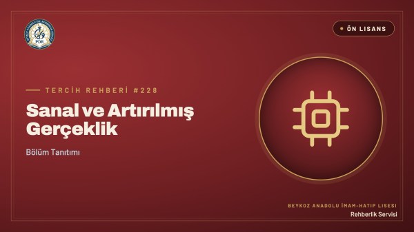 Sanal ve Artırılmış Gerçeklik önlisans programı tanıtım kapağı
