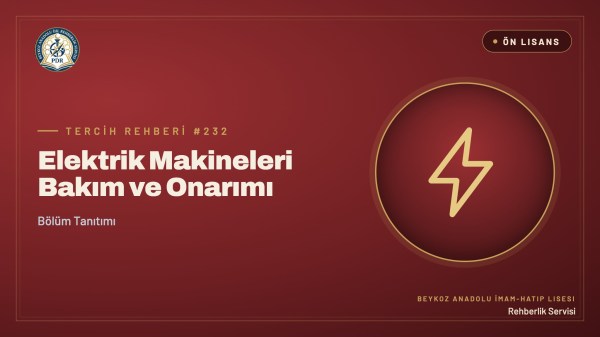 Elektrik Makineleri Bakım ve Onarımı önlisans programı tanıtım kapağı