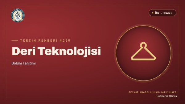 Deri Teknolojisi önlisans programı tanıtım kapağı