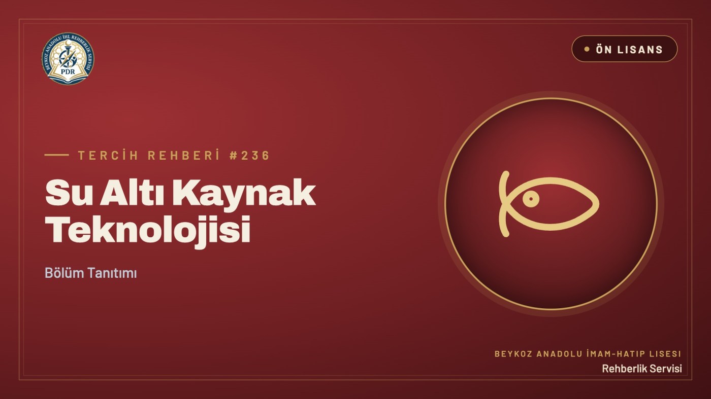 Su Altı Kaynak Teknolojisi önlisans programı tanıtım kapağı