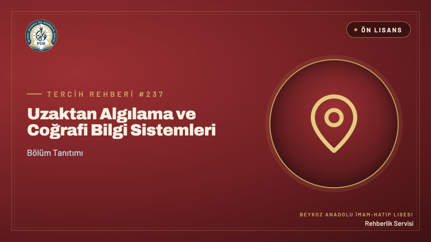 Uzaktan Algılama ve Coğrafi Bilgi Sistemleri önlisans programı tanıtım kapağı