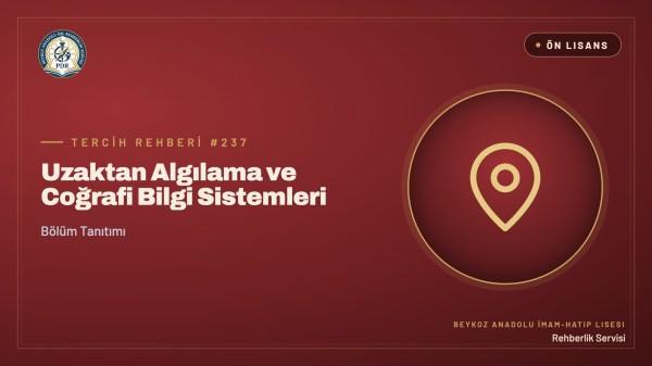 Uzaktan Algılama ve Coğrafi Bilgi Sistemleri önlisans programı tanıtım kapağı