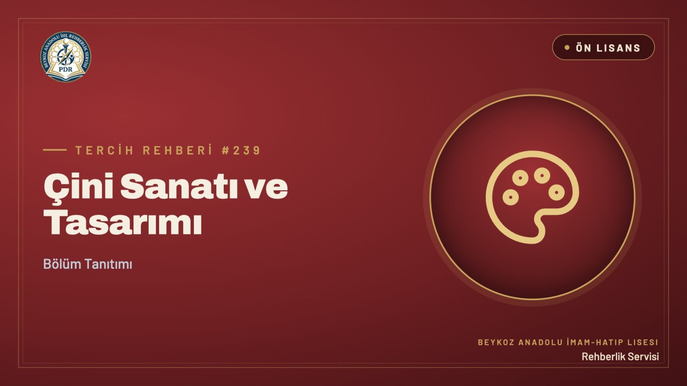 Çini Sanatı ve Tasarımı önlisans programı tanıtım kapağı